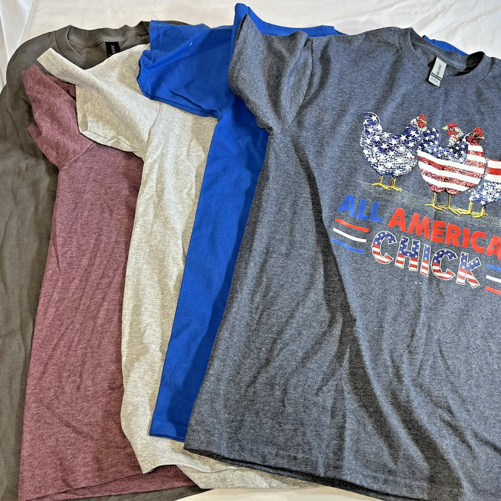 Men’s Graphic T Shirt Bundle Medium Patriotic Hunting Deer USA Lot 5